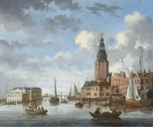 A View Of The Montelbeanstoren, Amsterdam