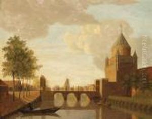 A View Of The Kleine Houtpoort, Haarlem