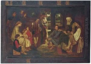 St John The Evangelist Teaching The New Commandment 'that Ye Love One Another' by Valentine Cameron Prinsep