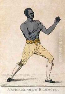 A striking view of Richmond a portrait of the boxer by Richard Dighton