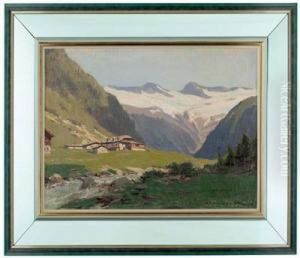 "bauernhauser Im Habachtal by Karl Ludwig Prinz