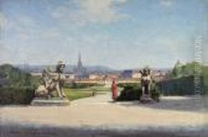 Blick Auf Wien Vom Belvedere Aus