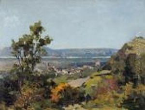 Blick Vom Bisamberg Gegen Langenzersdorf-donau
 Und Klosterneuburg