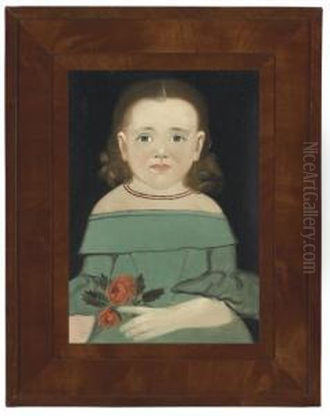 Portrait Of A Girl In A Green Dress - view 1