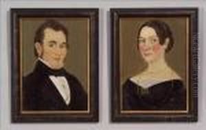 Pair Of Portraits Of A Lady And A Gentleman.