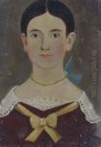Portrait Of A Young Girl With A Gold Necklace