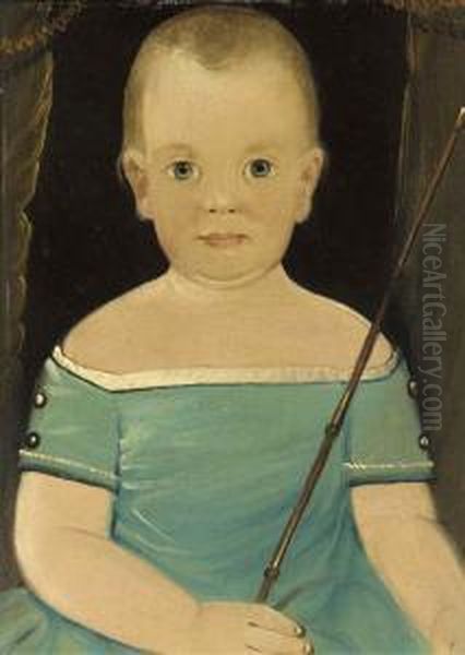Young Boy With A Riding Crop - view 1