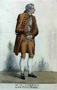Mr William Farren 1786-1861 as Sir Peter Teazle by Richard Dighton