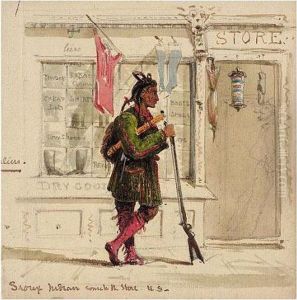 Sioux Indian Come To The Store - Us