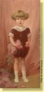 L'enfant Au Bouquet De Roses by Privat Livemont