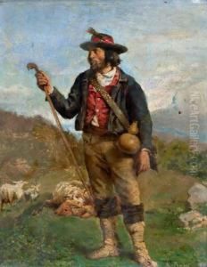 Ein Italienischer Hirte by Georg Balthasar Probst