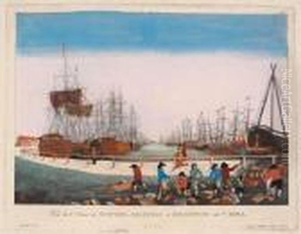 Yorkshire.- Vue De L'ouest Du
Nouvel-arsenal De Kingiston Sur L'hull; Vue De L'est Du Pont Et
Nouvel-arsenal De Kingiston Sur L'hull - view 1