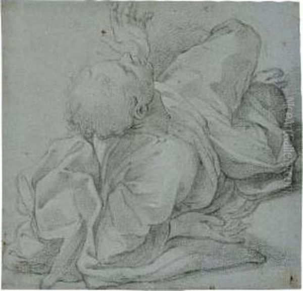 Study Of A Figure Lying On The Ground - view 1