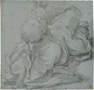 Study Of A Figure Lying On The Ground