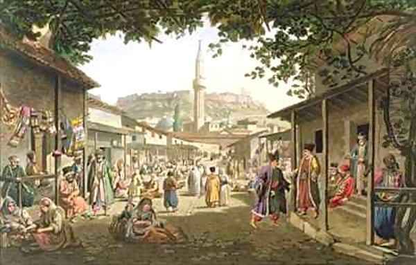 A Bazaar in Athens - view 1