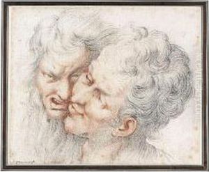 Two Grotesque Heads