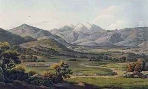 Mount Olympus as seen between Larissa and Baba by Edward Dodwell