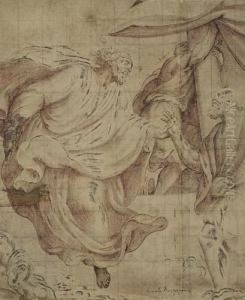 Christ And Saint Peter by Ercole Ii Procaccini