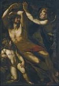San Sebastiano E Due Angeli by Giulio Cesare Procaccini