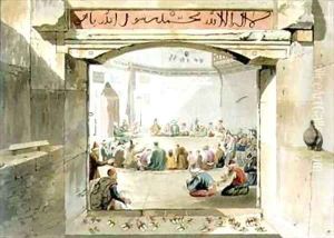 The Entrance to the Tower of the Winds Athens by Edward Dodwell