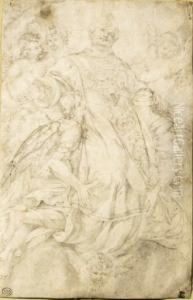 The Apotheosis Of Saint Carlo by Giulio Cesare Procaccini