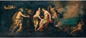 The Judgement Of Paris by Giulio Cesare Procaccini