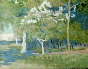 Pejzaz Wiosenny (1921) by Antoni Stanislaw Procajlowicz