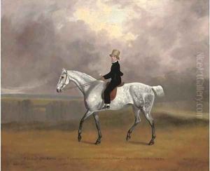 Thomas Dicksan, aged 8, on his favourite pony Wendlestone, in a landscape by David of York Dalby