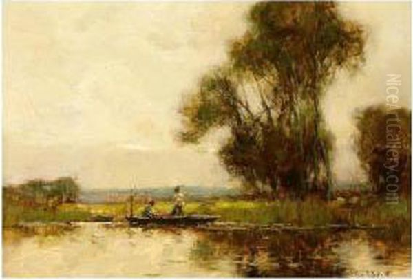 Fishing From A Punt - view 1