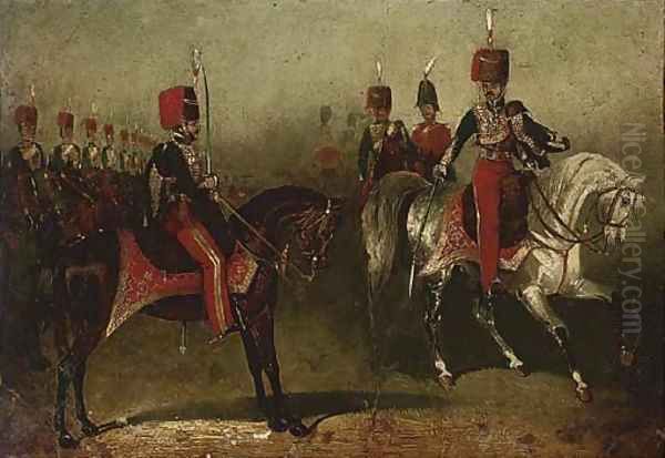 11th Hussars on parade - view 1