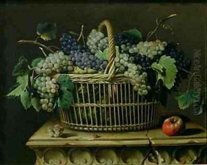 A Basket of Grapes by Pierre Dupuis