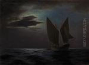 Night Sailing by Emilios Prosalentis