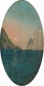 Sailing At Sunset by Emilios Prosalentis