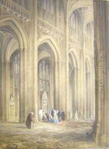 The Christening Of Lord Rosehill In Winchester Cathedral 1843