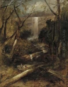 Willoughby Falls, New South Wales by John Skinner Prout