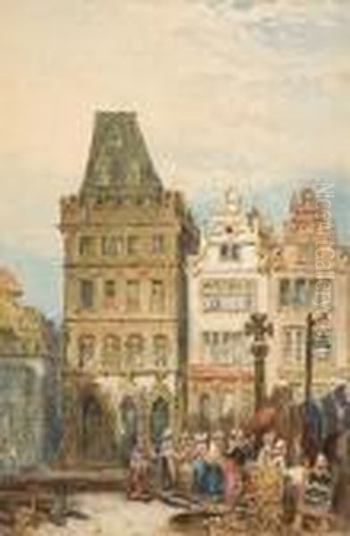 Continental Market Scene - view 1