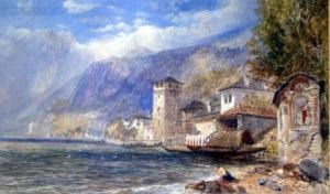 Italian Lake Scene by John Skinner Prout