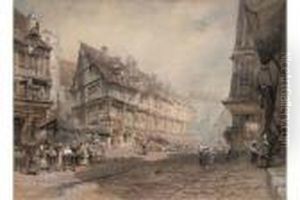 Market Day, Rouen by John Skinner Prout