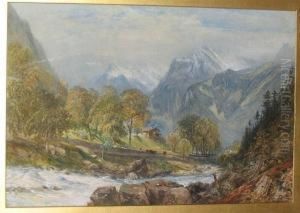'altdorf And Tell's Chapel', And 'lake Lucern Burglen' by John Skinner Prout