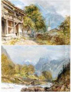 William Tells Chapel,altdorf;the River Burglen Near Lake Lucerne William Tells Chapel,altdorf;the River Burglen Near Lake Lucerne