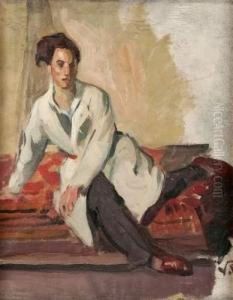Portrait Dans Un Interieur by Victor Prouve