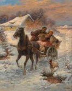 Sleigh Ride by Gustav Prucha