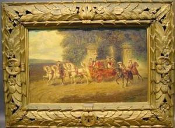 The Departure Of The Royal Coach - view 1