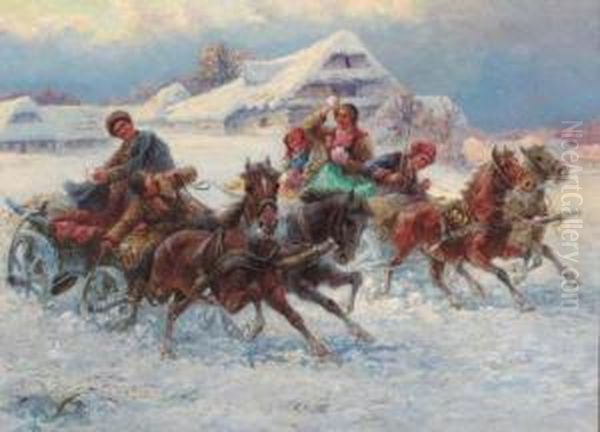 The Snowball Fight - view 1