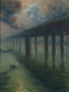 Bridge Over The River by Gaston Prunier