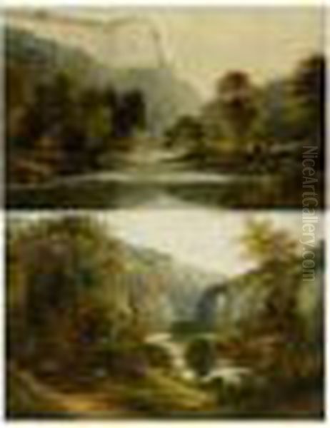 Country Landscapes Showing Hills And White Cliffs. - view 1
