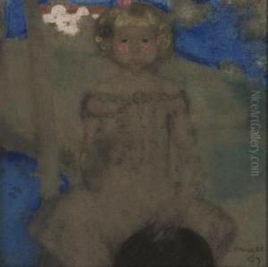 Young Girl Seated by James Ferrier Pryde