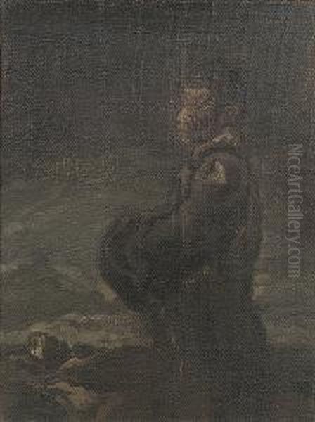Figure In A Townscape - view 1