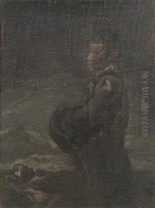 Figure In A Townscape by James Ferrier Pryde