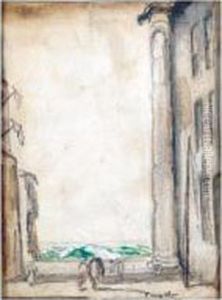 Waterfront Scene by James Ferrier Pryde